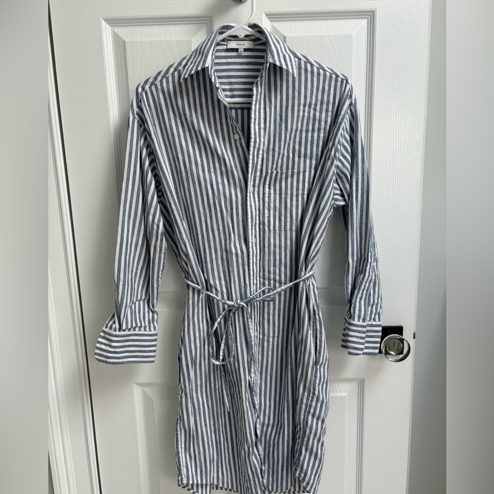 Vince Women’s Striped Shirt Dress Size XS